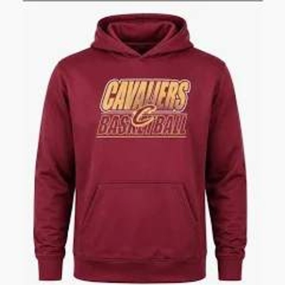 NBA Kids XL Maroon Hoodie Cleveland Cavaliers Basketball Pullover 9K2B71AAD-CAV